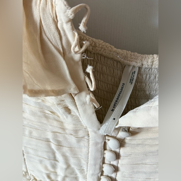 Anthropologie Corset Tiered Lace Ruffle Dress Size Medium - Picture 5 of 15